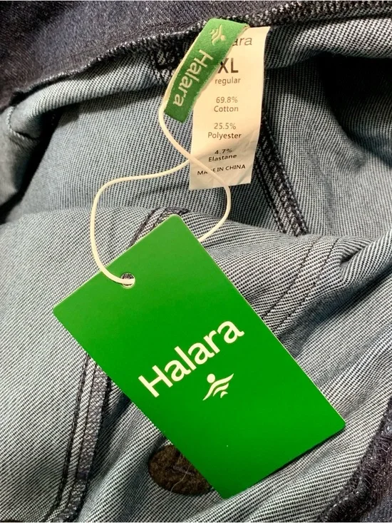 Halara High Waist Wide Leg Denim Pants XL NWT - Picture 7 of 7